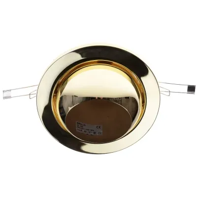 Поворотный точечный светильник Brille 60W Рыбий глаз Латунь 161015