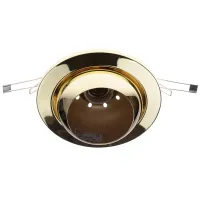 Поворотный точечный светильник Brille 60W Рыбий глаз Латунь 161015