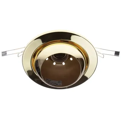 Поворотный точечный светильник Brille 60W Рыбий глаз Латунь 161015