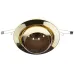 Поворотный точечный светильник Brille 60W Рыбий глаз Латунь 161015