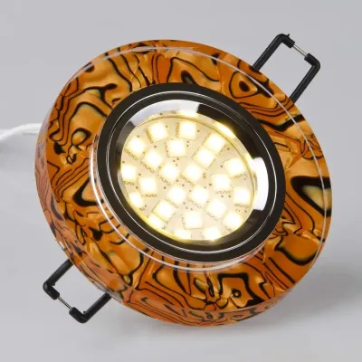 Декоративный точечный светильник Brille 50W HDL-G226 Коричневый L13-130
