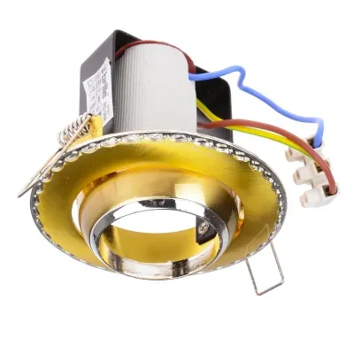 Поворотный точечный светильник Brille 60W RO-39 Латунь 161311