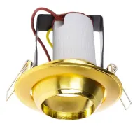 Поворотный точечный светильник Brille 60W RO-39 Золотистый 161290 Поворотный точечный светильник Brille 60W RO-39 Золотистый 161290