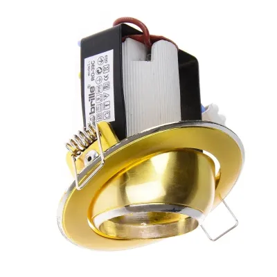 Поворотный точечный светильник Brille 60W RO-39 Латунь 161289 Поворотный точечный светильник Brille 60W RO-39 Латунь 161289
