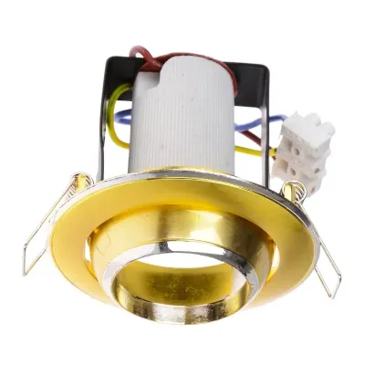 Поворотный точечный светильник Brille 60W RO-39 Латунь 161289