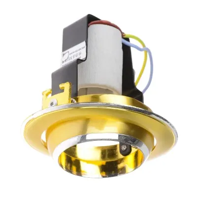 Поворотный точечный светильник Brille 60W RO-50 Латунь 161256