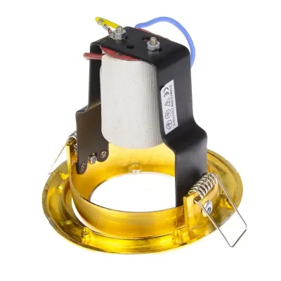 Поворотный точечный светильник Brille 60W RO-50 Латунь 161257