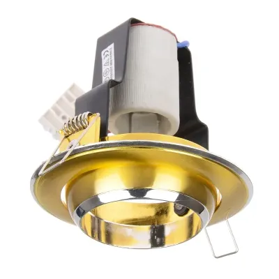 Поворотный точечный светильник Brille 60W RO-50 Латунь 161254