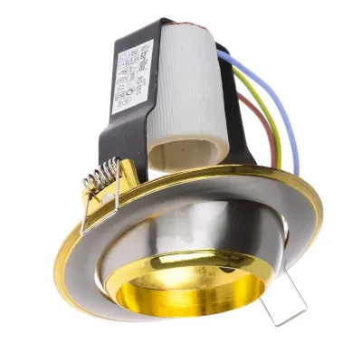 Поворотный точечный светильник Brille 60W RO-50 Золотистый 161251