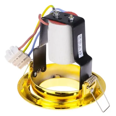 Поворотный точечный светильник Brille 60W RO-50 Латунь 161305