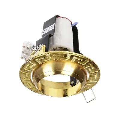 Поворотный точечный светильник Brille 60W RO-50 Латунь 161306