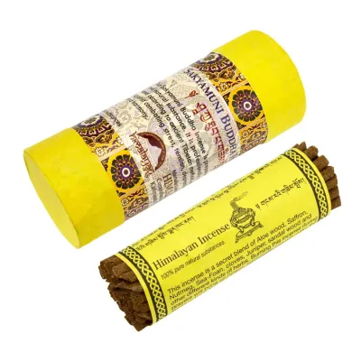 Благовония тибетские Himalayan Inc Будда Шакьямуни Sakyamuni Buddha 10,3х4х4 см Желтый (25327)