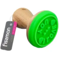Штамп для печенья I Love You диаметр 6см с деревянной ручкой Fissman DP38605