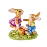 Декоративная фигурка Веселые крольчата 11 см Lefard AL113894