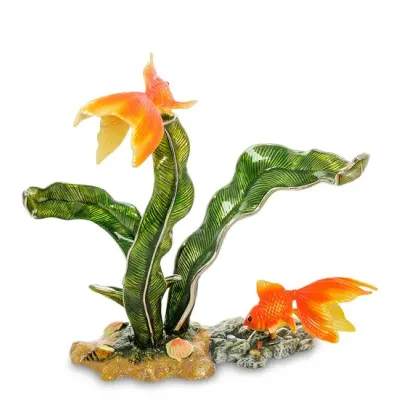 Подставка для бутылки металлическая Goldfish 19 см Pavone AL113933 Подставка для бутылки металлическая Goldfish 19 см Pavone AL113933