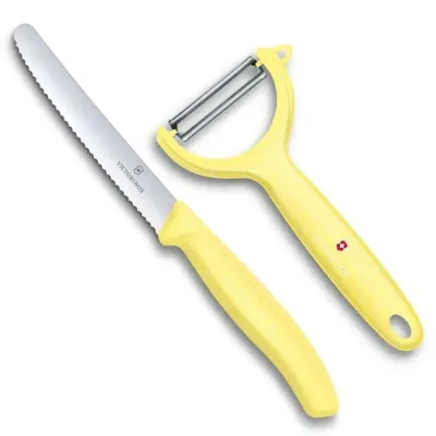 Набір з ножа та овочечистки Victorinox Swiss Classic Paring Set Світло жовтий (6.7116.23L82)