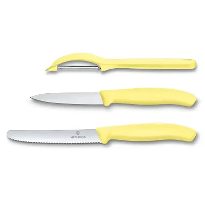 Набір Victorinox Swiss Classic Trend Colors Paring Knife Set with Universal Peeler Світло-жовтий (6.7116.31L82)