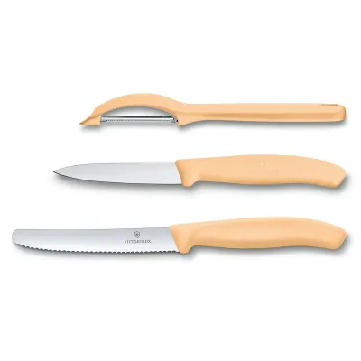 Набір Victorinox Swiss Classic Trend Colors Paring Knife Set with Universal Peeler Світло-оранжевий (6.7116.31L92)