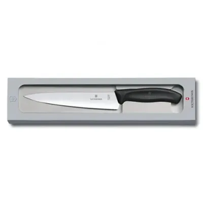Кухонный нож Victorinox SwissClassic Carving разделочный 19 см Черный (6.8003.19G) Кухонный нож Victorinox SwissClassic Carving разделочный 19 см Черный (6.8003.19G)