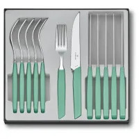 Набор столовых приборов Victorinox Swiss Modern Table Set 12 предметов Зеленый (6.9096.12W41.12)
