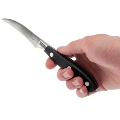 Кухонный кованный нож для вырезания Victorinox Grand Maitre Shaping Черный (7.7303.08G)