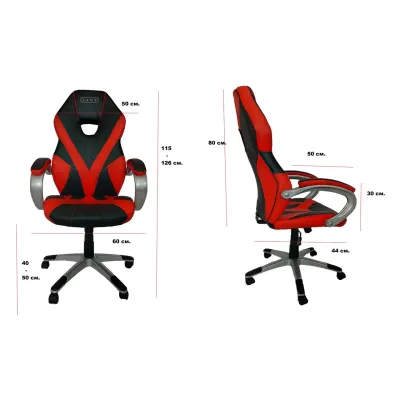 Кресло геймерское  ZANO RACER RED Красный