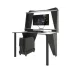 Геймерский игровой стол Zeus IVAR-3 1400 мм Альпийский/Черный