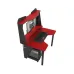 Геймерский игровой стол Zeus IVAR-2 1200 мм Красный/Черный
