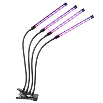 Фитолампа для растений Plant GrowLight светодиодная с таймером черная