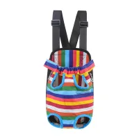 Рюкзак-кенгуру для животных No Brand DT834 Rainbow L переноска котам собакам