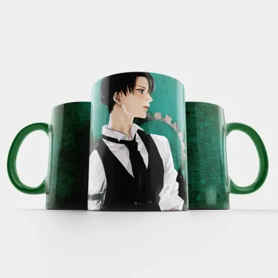 Чашка Fan Girl Леві Атака титанів - Attack on Titan (14924) 330 мл Зелений Чашка Fan Girl Леві Атака титанів - Attack on Titan (14924) 330 мл Зелений