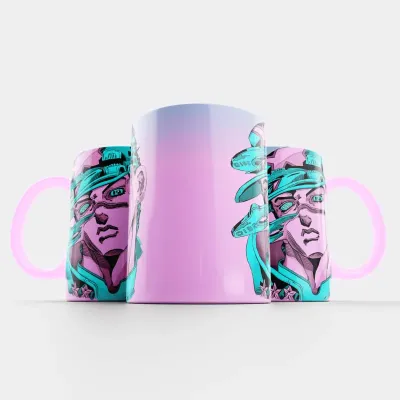 Чашка Fan Girl Джотаро диски Неймовірні пригоди ДжоДжо - JoJo's Bizarre Adventure (14799) 330 мл Рожевий Чашка Fan Girl Джотаро диски Неймовірні пригоди ДжоДжо - JoJo's Bizarre Adventure (14799) 330 мл Рожевий