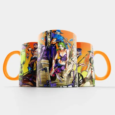 Чашка Fan Girl Все Джоджо Невероятные приключения ДжоДжо - JoJo’s Bizarre Adventure (14803) 330 мл Оранжевый Чашка Fan Girl Все Джоджо Невероятные приключения ДжоДжо - JoJo’s Bizarre Adventure (14803) 330 мл Оранжевый
