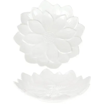 Фарфоровые блюда Bona Flower в наборе 2 штуки 30.5см DP115008