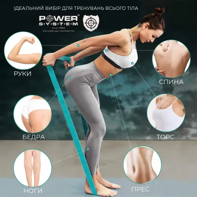 Набір тканинних еспандерів Power System PS-4129 Booty Band Set Long