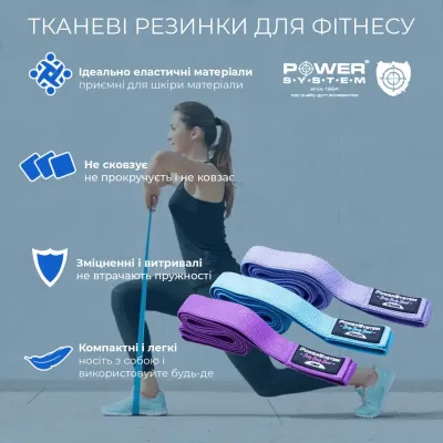 Набір тканинних еспандерів Power System PS-4129 Booty Band Set Long