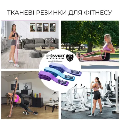 Набір тканинних еспандерів Power System PS-4129 Booty Band Set Long