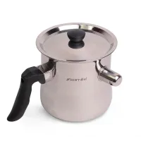 Молоковарка зі свистком та сталевою кришкою 1 л Kamille 5840
