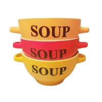Набір бульйонниць-піал з ручками 650 мл 6 шт кераміка SOUP SNT 20338 Набір бульйонниць-піал з ручками 650 мл 6 шт кераміка SOUP SNT 20338