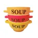 Набір бульйонниць-піал з ручками 650 мл 6 шт кераміка SOUP SNT 20338