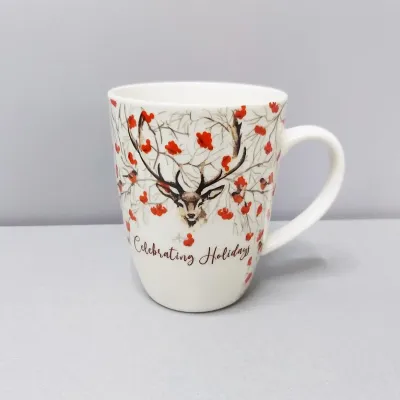 Чашка порцелянова 350 мл Milika Happy Holiday M0520-L2 Чашка порцелянова 350 мл Milika Happy Holiday M0520-L2