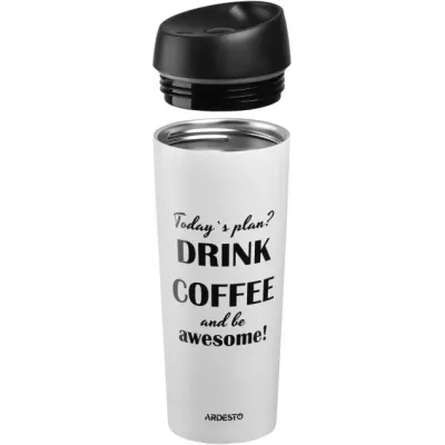 Термочашка Coffee time Awesome 450 мл Ardesto AR2645DMW Термочашка Coffee time Awesome 450 мл Ardesto AR2645DMW