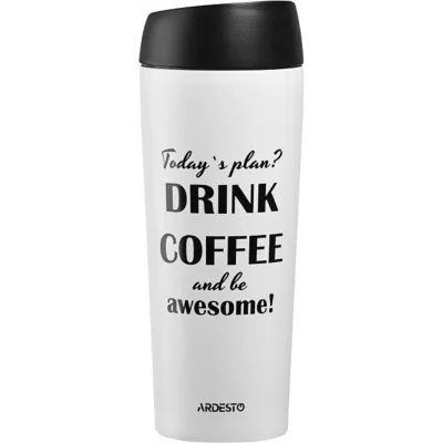 Термочашка Coffee time Awesome 450 мл Ardesto AR2645DMW