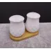 Набор для специй Interos 2 пр. на деревянной подставке PJ02812