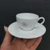 Чашка кавова з блюдцем Interos Tudor TU1843 Сітка фарфорова 90 мл