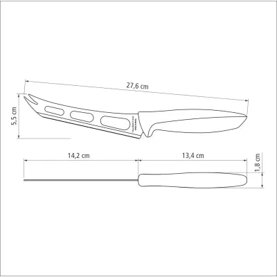 Нож для сыра Tramontina Plenus 152 мм Light grey (6740792)