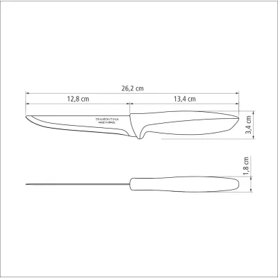 Нож обвалочный Tramontina Plenus 127 мм Light grey (6740796)