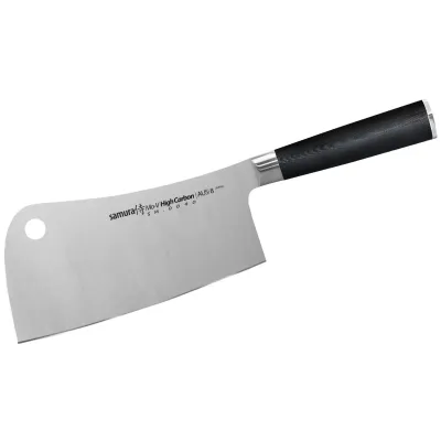 Кухонна сокира Samura Mo-V для м'яса 180 мм Black (SM-0040)