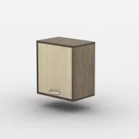 Полиця навісна Тиса Мебель ПН-4 Венге дуб молочний 400x300x450 мм
