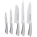 Набор ножей Steel 5 кухонных ножей на деревянной подставке Kamille DP38003 Набор ножей Steel 5 кухонных ножей на деревянной подставке Kamille DP38003